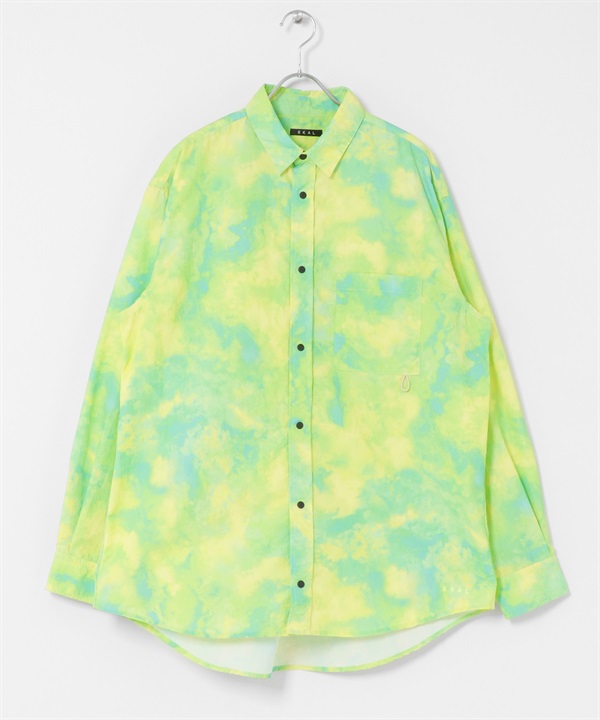 EKAL / UR TECH尼龍長袖襯衫(湖水黃綠-M-其他綠色)