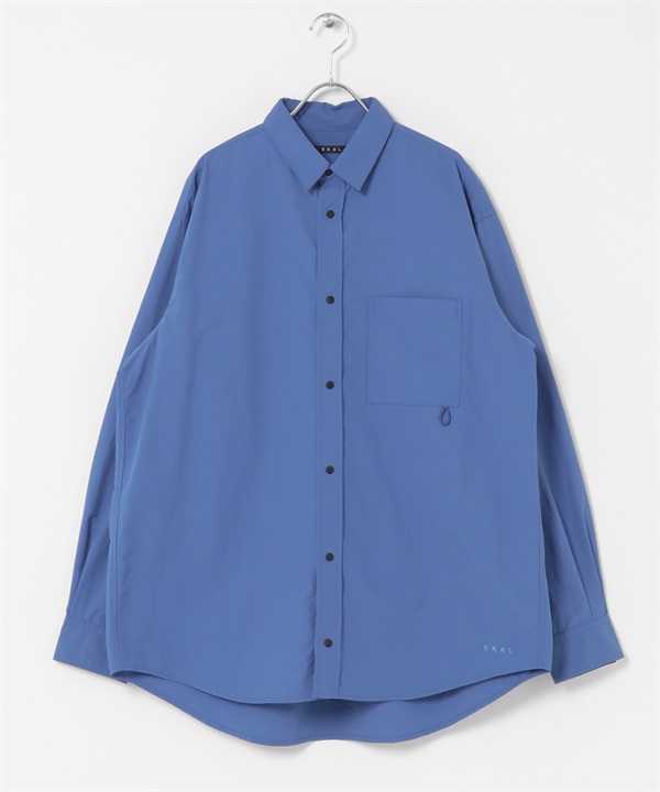 EKAL / UR TECH尼龍長袖襯衫(湖水藍-M-LIGHT BLUE)