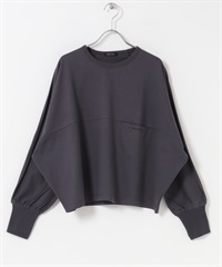 EKAL / 剪接蝙蝠袖上衣(炭灰色-one-CHARCOAL GRAY)