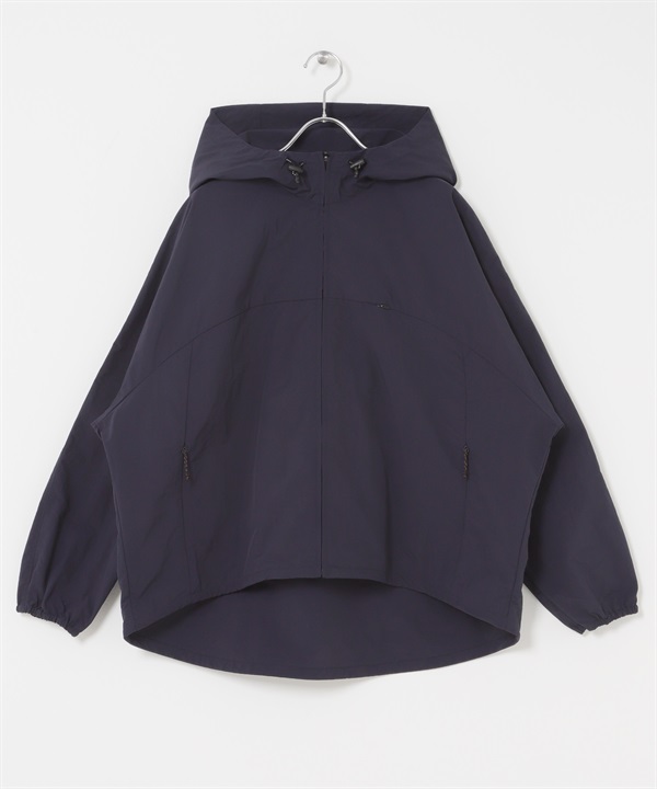 EKAL / UR TECH尼龍拉鍊連帽外套(藏青色-one-NAVY)