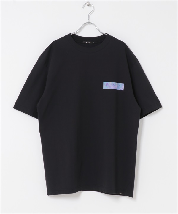 EKAL / UR TECH 柔滑涼感LOGO印花T恤(黑色-M-BLACK)