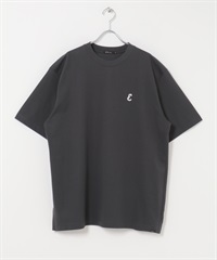 EKAL / UR TECH 柔滑涼感LOGO T恤(炭灰色-M-CHARCOAL GRAY)