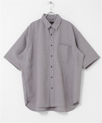 EKAL / UR TECH DRYLUXE涼感強撚短袖襯衫(灰色-M-GRAY)