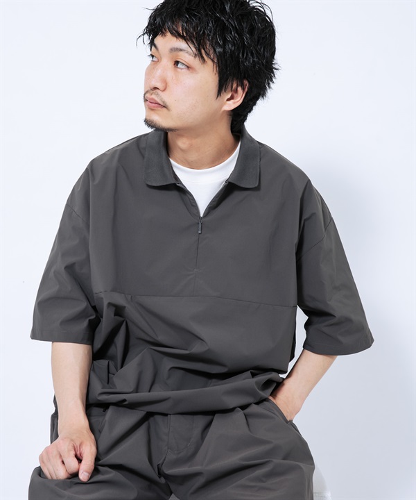 EKAL / SOLOTEX®涼感速乾短袖套頭襯衫