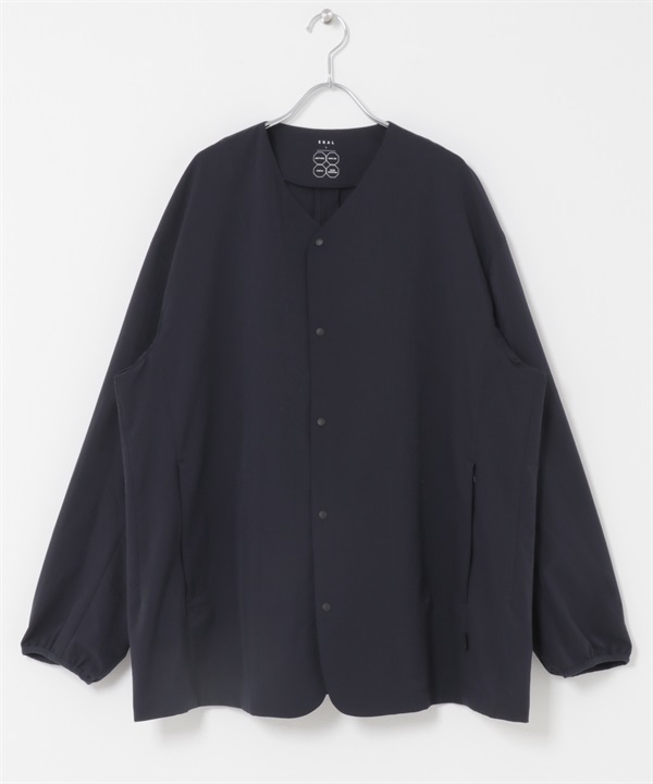 EKAL / DotAir® 無領開襟衫(藏青色-L-NAVY)