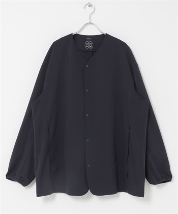 EKAL / DotAir® 無領開襟衫(藏青色-L-NAVY)