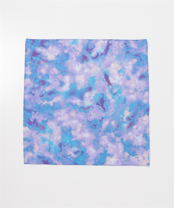 EKAL / 大理石印花方巾(紫色-one-PURPLE)