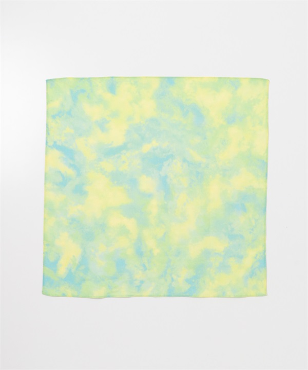 EKAL / 大理石印花方巾(黃色-one-YELLOW)