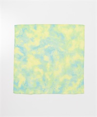 EKAL / 大理石印花方巾(黃色-one-YELLOW)