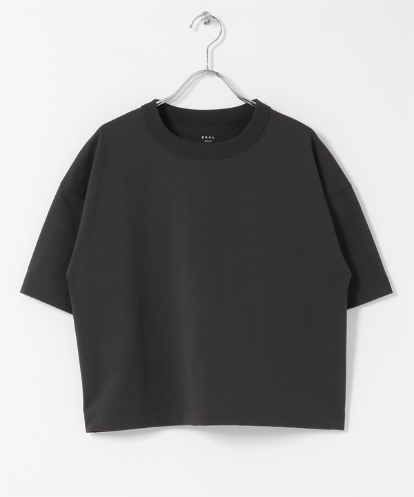 EKAL / DRY OUT 短版T恤(炭灰色-one-CHARCOAL GRAY)