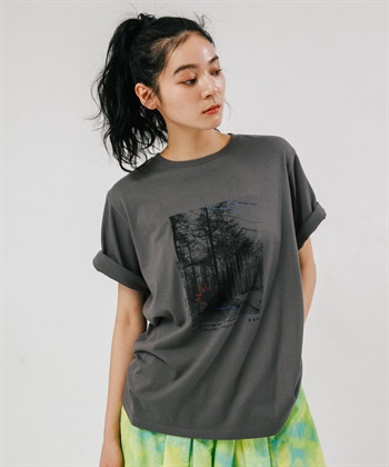 EKAL / 相片印花短袖T恤