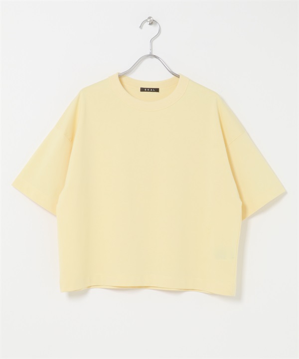 EKAL / UR TECH 柔滑涼感LOGO刺繡T恤(黃色-one-YELLOW)