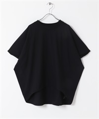 EKAL / UR TECH 柔滑涼感連肩袖上衣(黑色-one-BLACK)