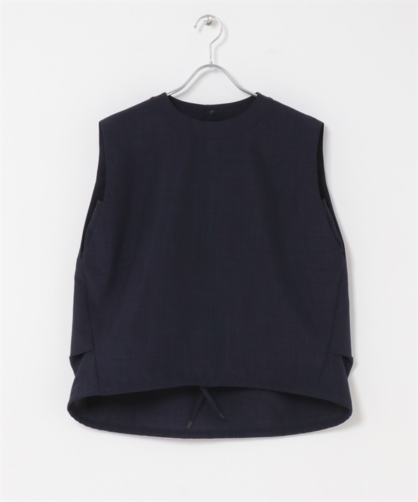EKAL / UR TECH DRYLUXE 強撚法式袖罩衫(藏青色-one-NAVY)