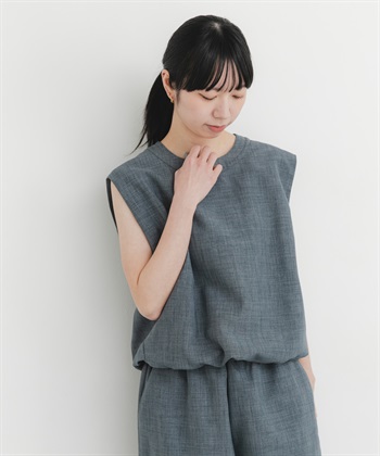 EKAL / UR TECH DRYLUXE 強撚法式袖罩衫