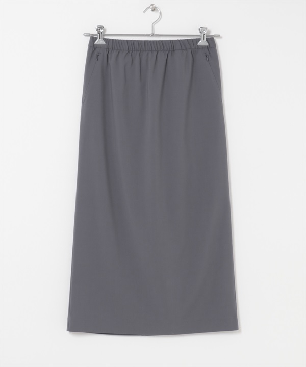 EKAL / SMOOTH WOOLY LIKE窄裙(炭灰色-one-CHARCOAL GRAY)