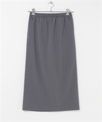 EKAL / SMOOTH WOOLY LIKE窄裙(炭灰色-one-CHARCOAL GRAY)