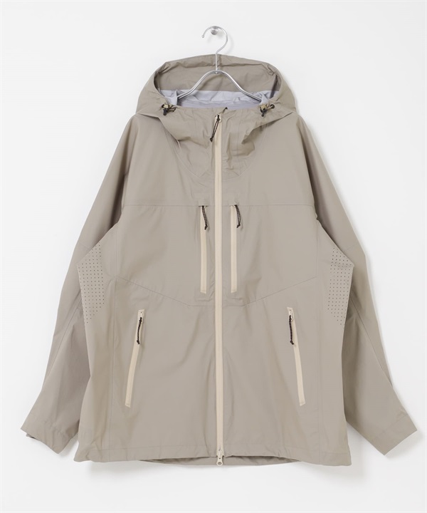 EKAL / HIKE 機能連帽外套(灰膚色-M-L.BEIGE)