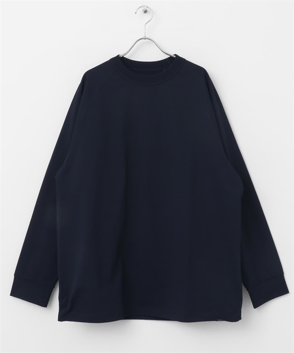 EKAL / DRY OUT 下擺抽繩長袖上衣(藏青色-M-NAVY)