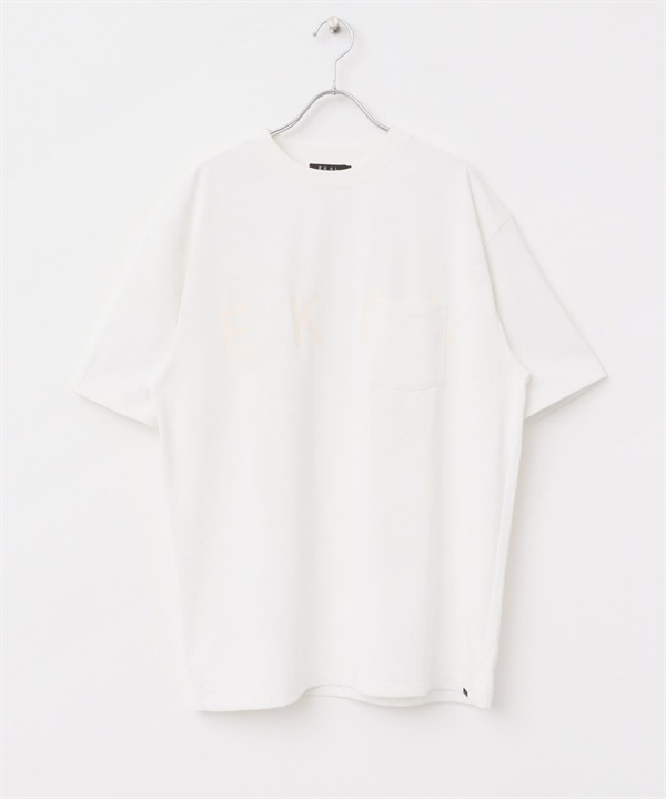 EKAL / UR TECH LOGO 口袋印花T恤(白色-M-WHITE)