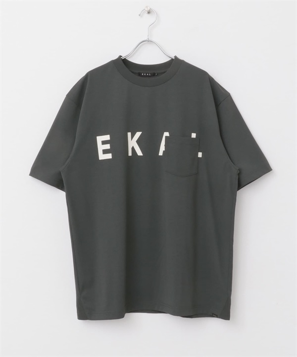 EKAL / UR TECH LOGO 口袋印花T恤(灰色-M-GRAY)