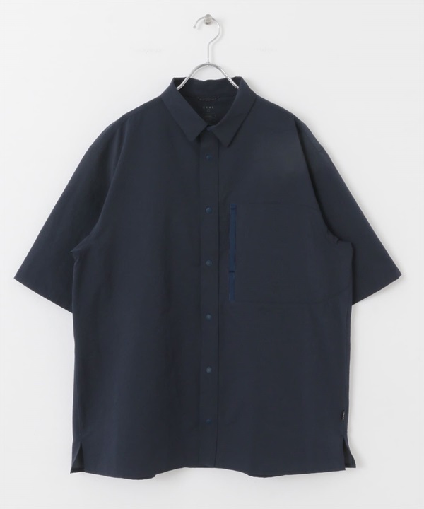 EKAL / DotAir® 高透氣短袖襯衫(藏青色-M-NAVY)