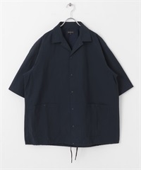 EKAL / 超輕防潑水尼龍短袖襯衫(藏青色-M-NAVY)