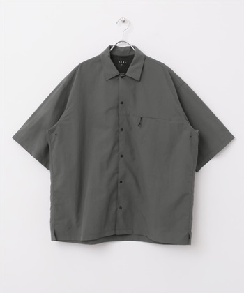 EKAL / 超輕防潑水尼龍短袖襯衫(其他灰色-L-GRAY)