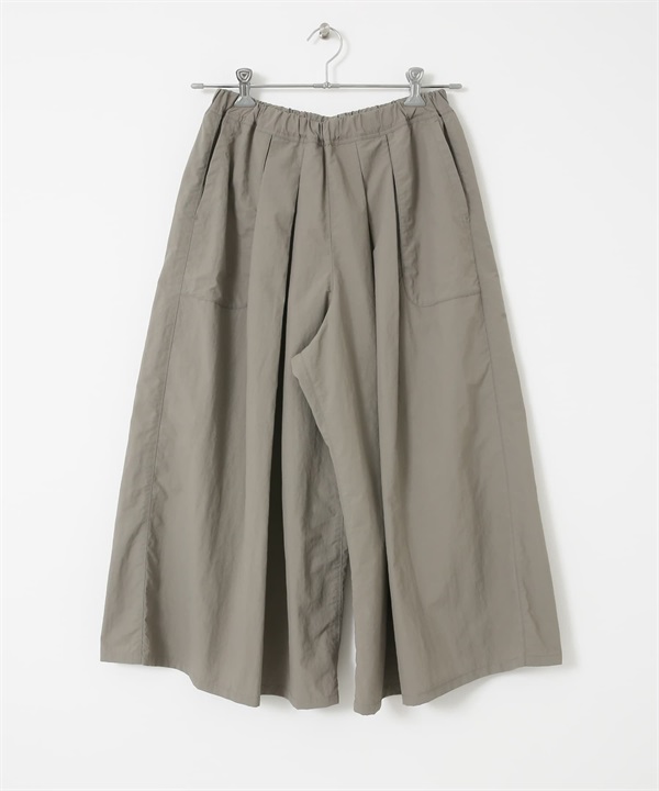 EKAL / UR TECH 防潑水尼龍寬褲(石膚色-one-其他膚色)