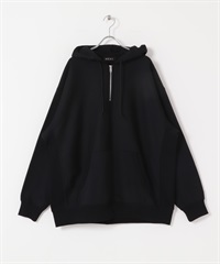 EKAL / Quick Dry 半拉鍊連帽上衣(黑色-M-BLACK)