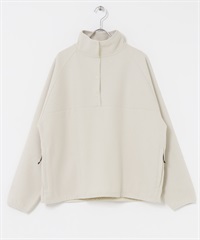 EKAL / 起毛彈性立領套衫(象牙白-one-IVORY)