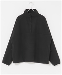 EKAL / 起毛彈性立領套衫(黑色-one-BLACK)