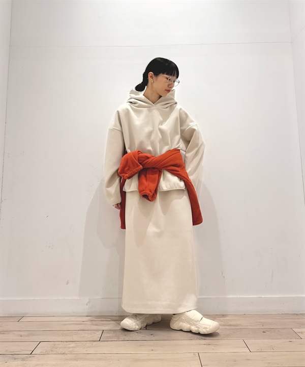 EKAL / 起毛彈性連帽上衣