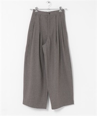 羊毛粗花呢長褲(摩卡灰-one-其他灰色)