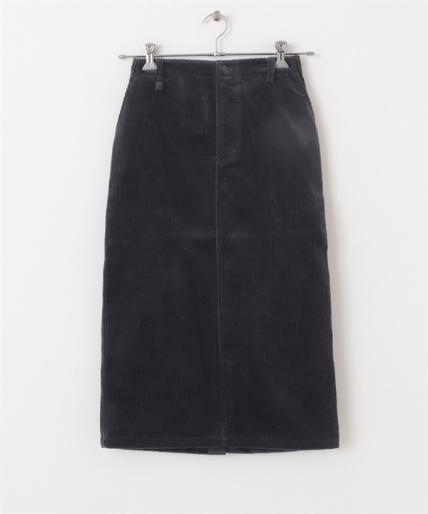 EKAL / UR TECH 燈芯絨直筒裙(炭灰色-one-CHARCOAL GRAY)