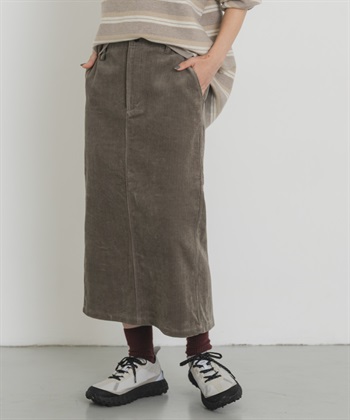 EKAL / UR TECH 燈芯絨直筒裙