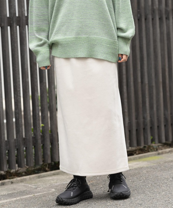 EKAL / 起毛彈性直筒裙