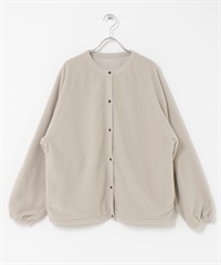 EKAL / 雙面穿刷毛開襟衫(灰膚色x灰膚色-one-其他膚色)