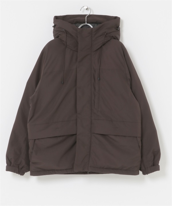 EKAL / UR TECH 填充連帽外套(深棕色-one-DARK BROWN)