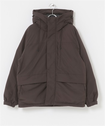 EKAL / UR TECH 填充連帽外套(深棕色-one-DARK BROWN)