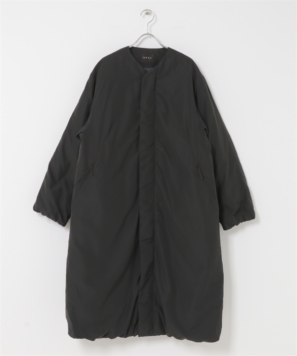 EKAL / UR TECH 填充無領大衣(炭灰色-one-CHARCOAL GRAY)