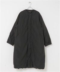 EKAL / UR TECH 填充無領大衣(炭灰色-one-CHARCOAL GRAY)