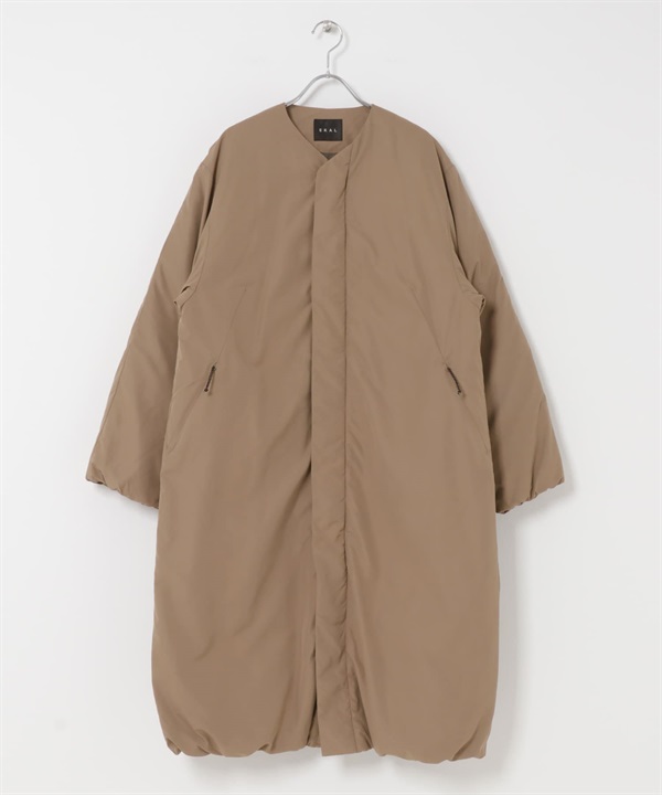 EKAL / UR TECH 填充無領大衣(MOCHA-One-MOCHA)