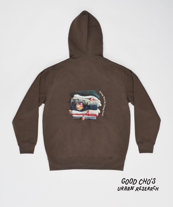 好丘 Good Cho's × URBAN RESEARCH 連帽外套(棕色-S-BROWN)