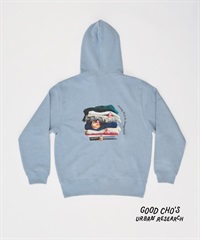好丘 Good Cho's × URBAN RESEARCH 連帽外套(湖藍色-S-LIGHT BLUE)