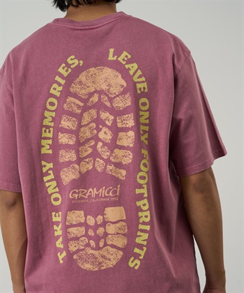 GRAMICCI / FOOTPRINTS TEE PIGMENT DYED