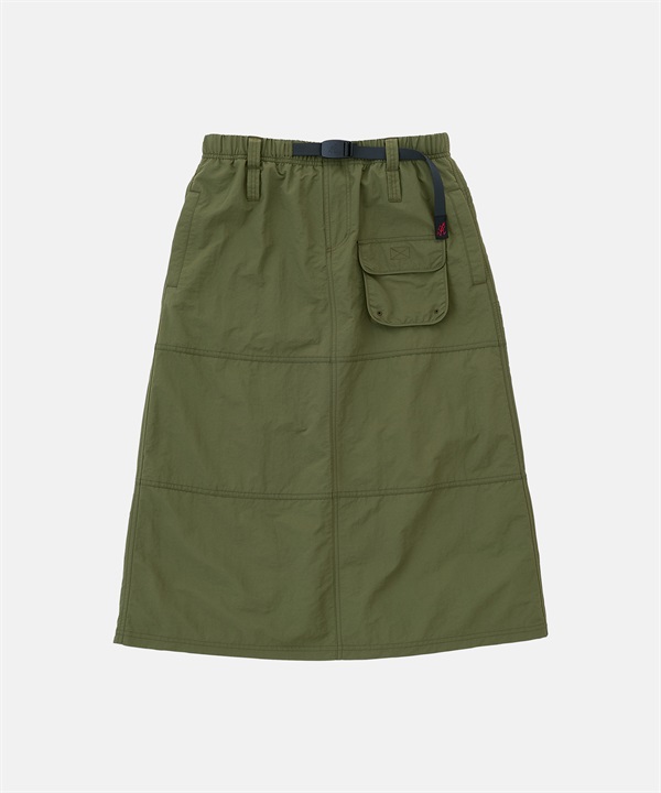 GRAMICCI / NYLON UTILITY SKIRT W(橄欖綠-S-OLIVE)
