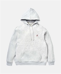 GRAMICCI / ONE POINT HOODED SWEATSHIRT 刺繡LOGO連帽上衣(灰色-M-GRAY)