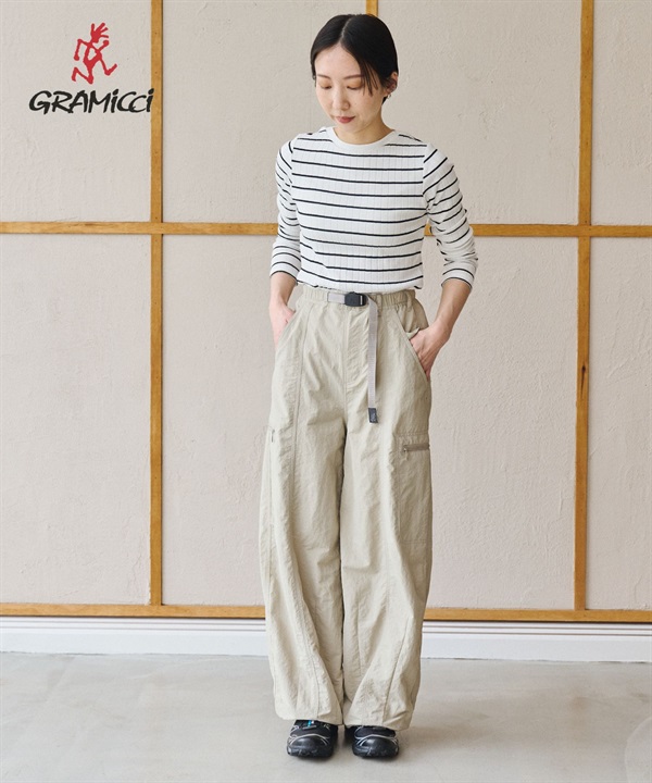 GRAMICCI / 尼龍繭型寬鬆長褲