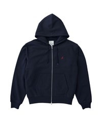 GRAMICCI / ONE POINT ZIP HOODED SWEATSHIRT(藏青色-M-NAVY)
